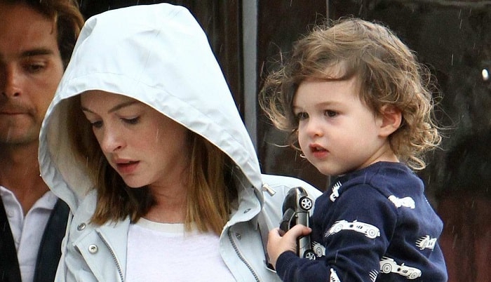 Anne Hathaway’s Son Jonathan Rosebanks Shulman With Husband Adam Shulman